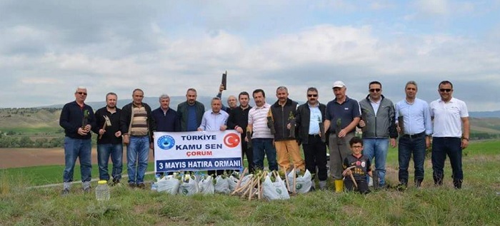 ŞEHİTLER ANISINA FİDAN DİKTİLER
