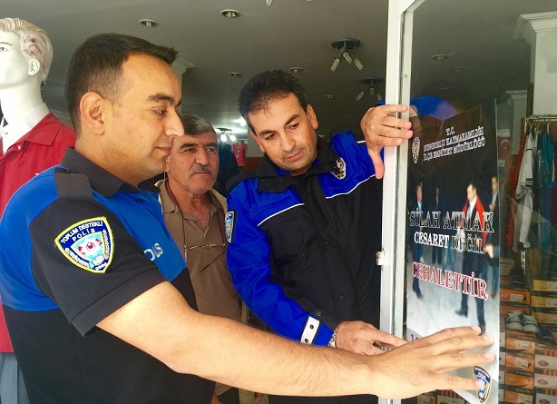MAGANDALARA KARŞI AFİŞLİ ÖNLEM