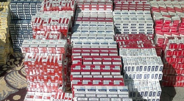 217 BİN PAKET KAÇAK SİGARA YAKALANDI