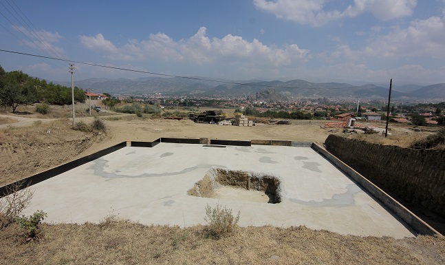 OSMANCIK GEMİCİ TOKİ KONUTLARININ TEMELLERİ ATILIYOR (İHA/ÇORUM-İHA)