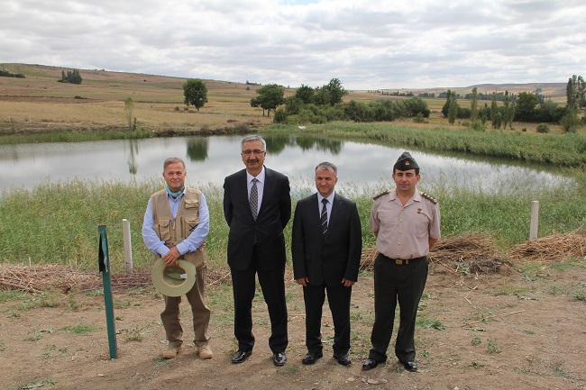 VALİ NECMEDDİN KILIÇ, DÜNYANIN EN ESKİ BARAJLARINDAN HİTİT BARAJINDA İNCELEMELERDE BULUNDU. (M. MUTTALİP YALÇIN/ÇORUM-İHA)