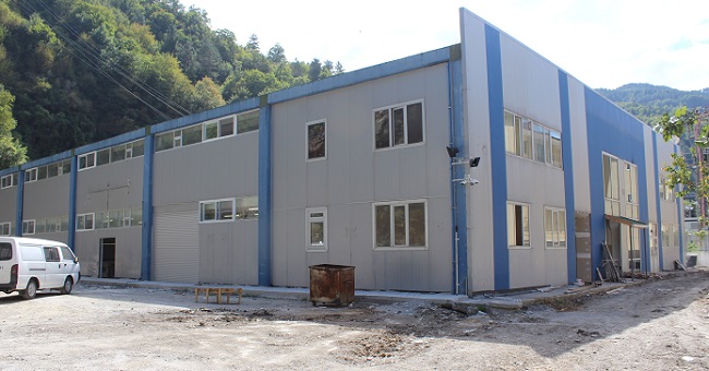 İNEBOLU'DA AÇILACAK TEKSTİL FABRİKASI DIŞ GÖRÜNÜM (CEMAL İLYASOĞLU/KASTAMONU-İHA)
