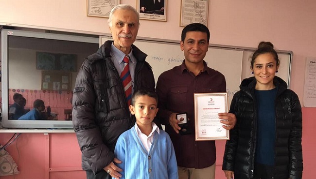 KAN VERENLERE BRONZ MADALYA VERİLDİ