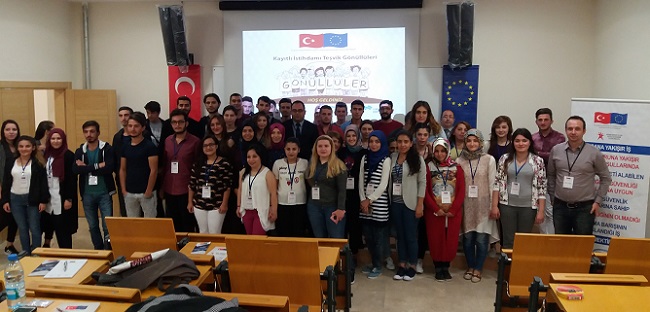 İNSANA YAKIŞIR İŞ İÇİN KAYITLI İSTİHDAMIN TEŞVİKİ PROJESİ KAPSAMINDA GÖNÜLLÜLERE EĞİTİM VERİLİYOR. (M. MUTTALİP YALÇIN/ÇORUM-İHA)