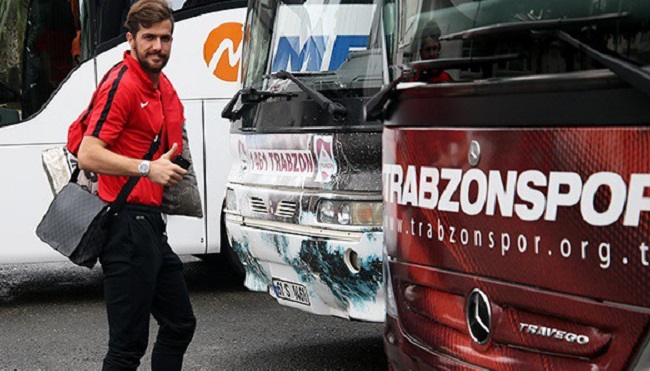 TRABZONSPOR, ZİRAAT TÜRKİYE KUPASI 3. ELEME TURU'NDA YARIN DEPLASMANDA ÇORUM BELEDİYESPOR İLE YAPACAĞI MAÇ İÇİN ÇORUM'A GİTTİ. (GÖKMEN ŞAHİN/TRABZON-İHA)