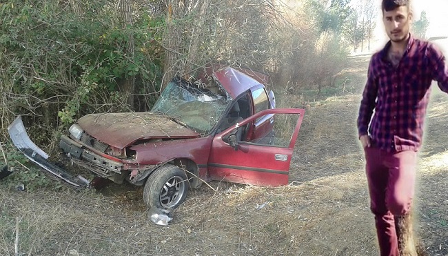 ÇORUMLU GENÇ KAZADA AĞIR YARALANDI