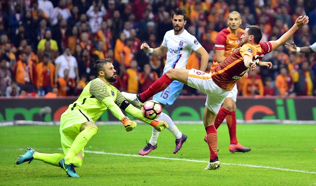 TRABZONSPOR, SPOR TOTO SÜPER LİG’İN 8. HAFTASINDA TT ARENA’DA KARŞILAŞTIĞI GALATASARAY’I 1-0 MAĞLUP ETTİ. (MEHMET ŞİRİN TOPALOĞLU/İSTANBUL-İHA)