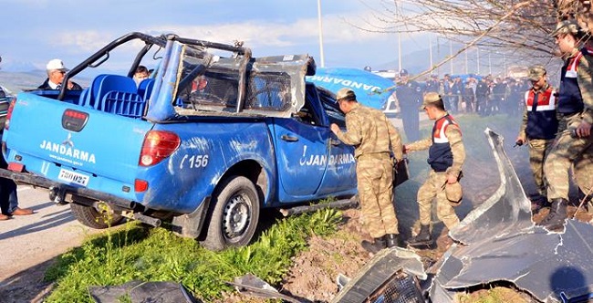 ÇORUM’DA ASKERİ ARAÇ KAZA YAPTI