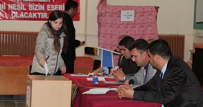 SUNGURLU'DA ÖĞRENCİ MECLİS BAŞKANLIĞI SEÇİMLERİ YAPILDI (SERKAN ŞANSEVER/ÇORUM-İHA)