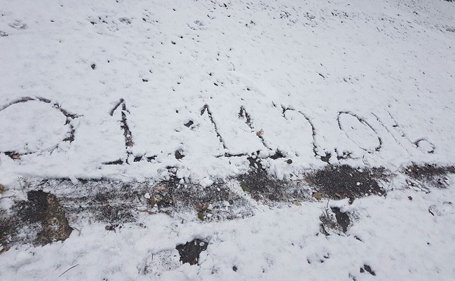 ÇORUM'A YILIN İLK KARI YAĞDI (İHA/ÇORUM-İHA)