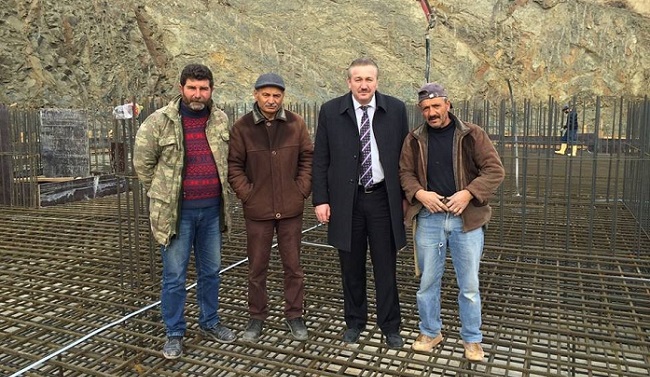 ÖĞRENCİ YURDUNUN TEMELİ ATILDI