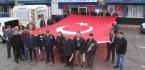 MUHTARLAR DEV TÜRK BAYRAĞI AÇTI