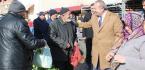 PAZARCILARIN SORUNLARINI DİNLEDİ
