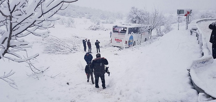 OTOBÜS KAZASI (İHA/SİNOP-İHA)