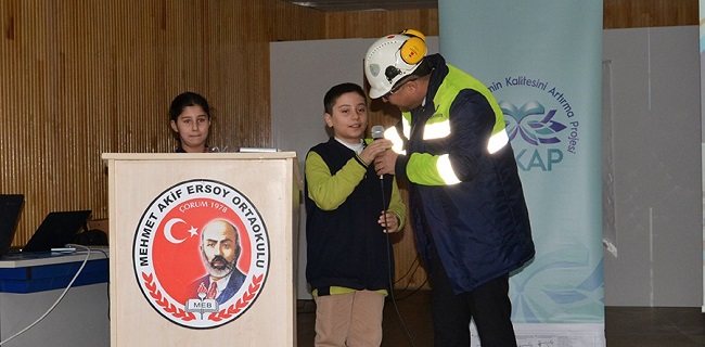 ÖĞRENCİLERE GÜVENLİK EĞİTİMİ VERİLDİ