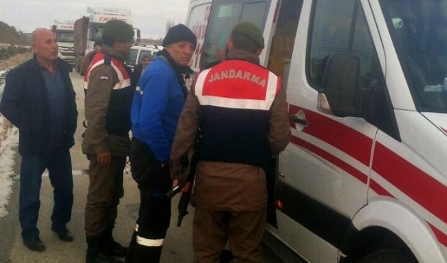 KAMYON KAZASINDA 1 KİŞİ YARALANDI