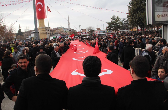 ÇORUM’DA ON BİNLERCE VATANDAŞ KARDEŞLİK İÇİN TEK YÜREK OLDU. (M. MUTTALİP YALÇIN/ÇORUM-İHA)