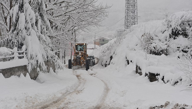 Trabzon'da gece boyunca aralýklarla etkili olan kar yaðýþý sonrasý Belediye ekipleri yollarý ulaþýma açýk tutmak için yoðun þekilde çalýþtý.