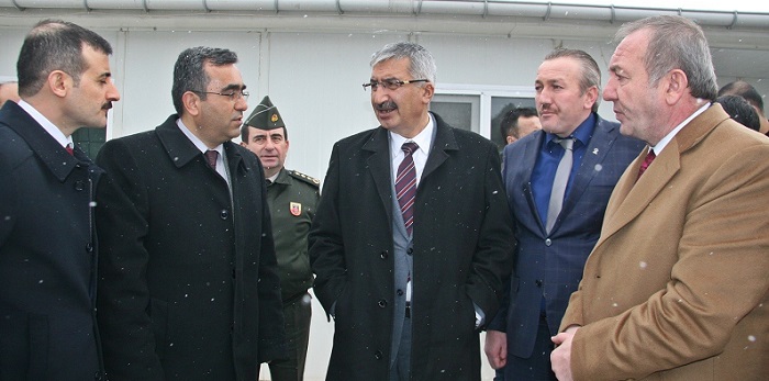 KAMPÜS İNŞAATINI GEZDİLER (SERKAN ŞANSEVER/ÇORUM-İHA)