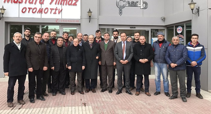 VEKİLLER ESNAFIN SORUNLARINI DİNLEDİ