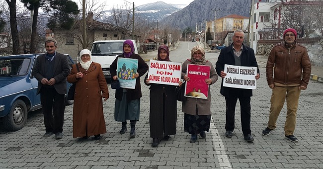 SAĞLIK İÇİN YÜRÜDÜLER