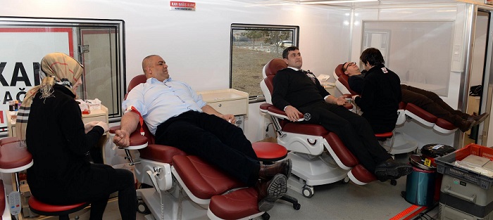 HİTİT’DE KAN BAĞIŞINA DESTEK OLDU