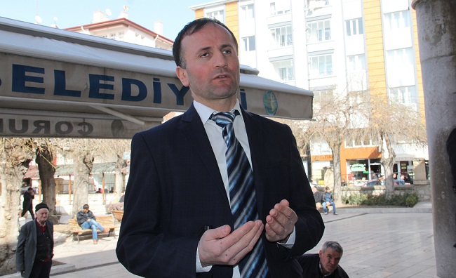 ÇORUM’DA TEK KİŞİLİK PROTESTO