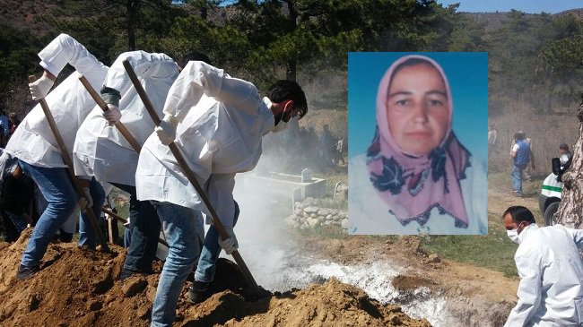 TALİHSİZ KADIN BÖYLE DEFNEDİLDİ