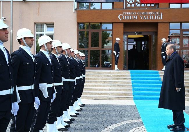CUMHURBAŞKANI RECEP TAYYİP ERDOĞAN ÇORUM'DA VALİLİK ZİYARETİNDE BULUNDU. (M. MUTTALİP YALÇIN - SERKAN ŞANSEVER/ÇORUM-İHA)