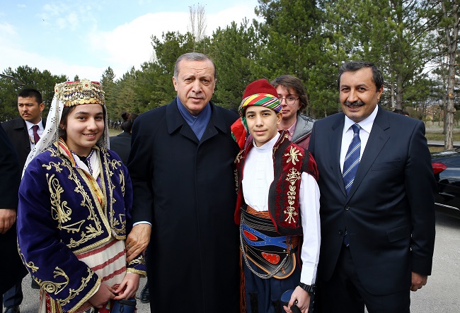 CUMHURBAŞKANI RECEP TAYYİP ERDOĞAN ÇORUM'DA COŞKUYLA KARŞILANDI. (M. MUTTALİP YALÇIN - SERKAN ŞANSEVER/ÇORUM-İHA)