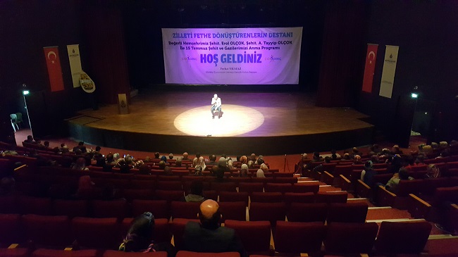İSTANBUL’DA YAŞAYAN ÇORUMLU VATANDAŞLAR, DÜZENLENEN PROGRAMLA 15 TEMMUZ ŞEHİTLERİNİ ANDI. (SERDAL ALTINTEPE/İSTANBUL-İHA)