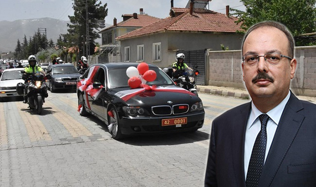 ÇORUMLU VALİ ARACINI TAHSİS ETTİ
