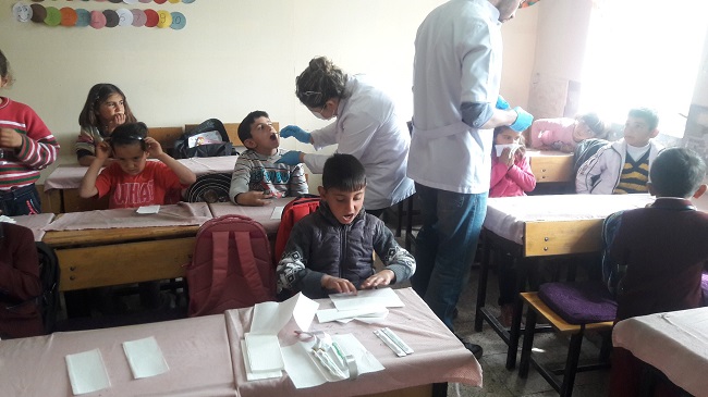DOKTOR VE HEMŞİRELER AĞIZ TARAMASI YAPTI (SERKAN ŞANSEVER/ÇORUM-İHA)