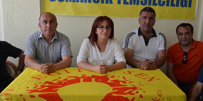 EĞİTİM-SEN ACILI AİLEYİ ZİYARET ETTİ