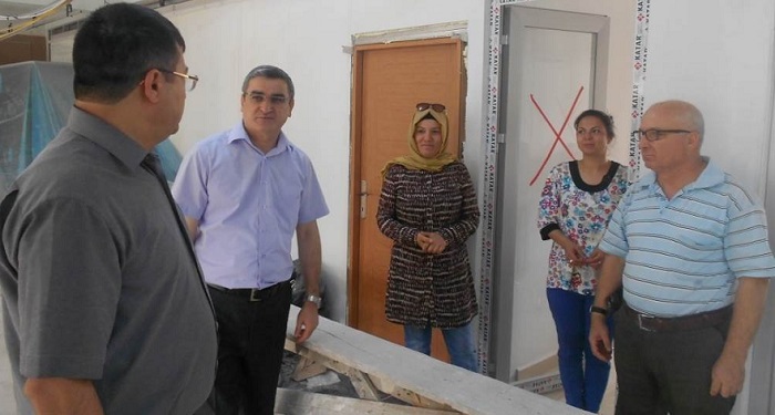 OSMANCIK KAYMAKAMI FİKRET ZAMAN, TAPU MÜDÜRLÜĞÜ VE KADASTRO BİRİM AMİRLİĞİNİ ZİYARET EDEREK YETKİLİLERDEN TADİLAT ÇALIŞMALARI HAKKINDA BİLGİ ALDI (İSMAİL KABAKDERE/ÇORUM-İHA)