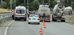 TANKER İLE OTOMOBİL ÇARPIŞTI