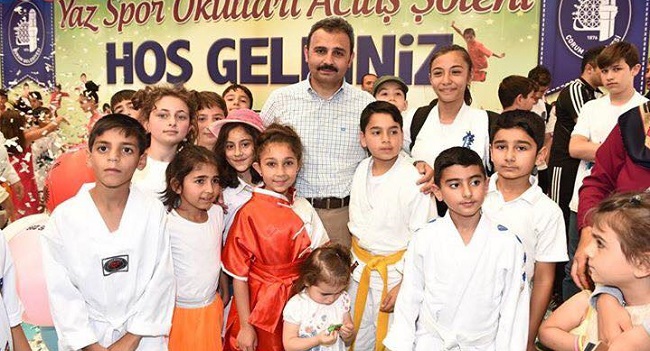 ÇORUM’DA YAZ SPOR OKULLARI AÇILDI