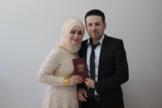 NİKAHLARI KIYILAN ÇİFTLER (SERKAN ŞANSEVER/ÇORUM-İHA)