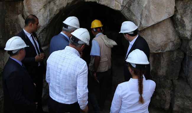 ÇORUM’DA BULUNAN HELENİSTİK DÖNEMİNE AİT ANTİK ÖRÜKAYA BARAJI'NIN GÜN YÜZÜNE ÇIKARILMASI İÇİN ARKEOLOJİK KAZI ÇALIŞMASI BAŞLATILDI. (BÜLENT ÖZKALELİ - MUHAMMED MUTTALİP YALÇIN/ÇORUM-İHA)