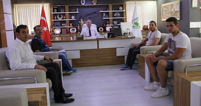 BAŞKANI ZİYARET ETTİLER (SERKAN ŞANSEVER/ÇORUM-İHA)