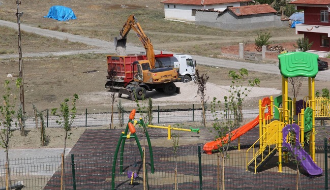 SUNGURLU BELEDİYESİ TARAFINDAN ÖRNEKEVLER MAHALLESİ KEMİKLİDERE MEVKİSİNDE YAPTIRILAN PARK, HİZMETE GİRDİ. (SERKAN ŞANSEVER/ÇORUM-İHA)