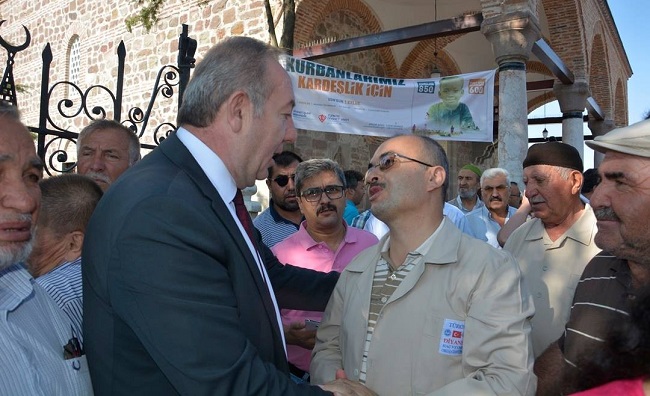 BAŞKAN HACI ADAYLARINI UĞURLADI (SERKAN ŞANSEVER/ÇORUM-İHA)