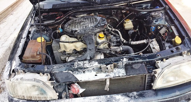 MOTOR KISMI ZARAR GÖRDÜ (SERKAN ŞANSEVER/ÇORUM-İHA)