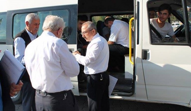 OKUL SERVİSLERİ DENETLENDİ