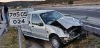İKİ OTOMOBİL ÇARPIŞTI: 1 YARALI