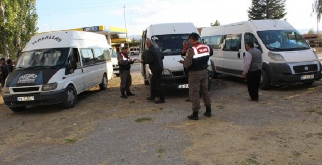 SERVİS ARAÇLARINA SIKI DENETİM