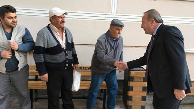 ŞAHİNER VATANDAŞIN SORUNLARINI DİNLEDİ (SERKAN ŞANSEVER/ÇORUM-İHA)