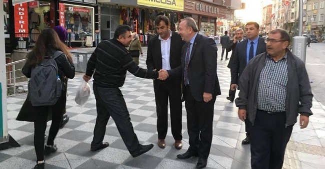 VATANDAŞLARIN SORUNLARINI DİNLEDİ (SERKAN ŞANSEVER/ÇORUM-İHA)