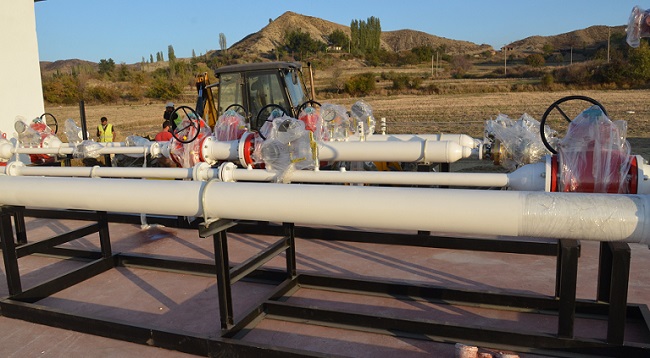 ÇORUMAZ A.Ş. TARAFINDAN OSMANCIK İLÇESİNE DOĞALGAZ VERİLMESİ İÇİN ÇALIŞMALAR HIZLA DEVAM EDİYOR. (İSMAİL KABAKDERE/ÇORUM-İHA)