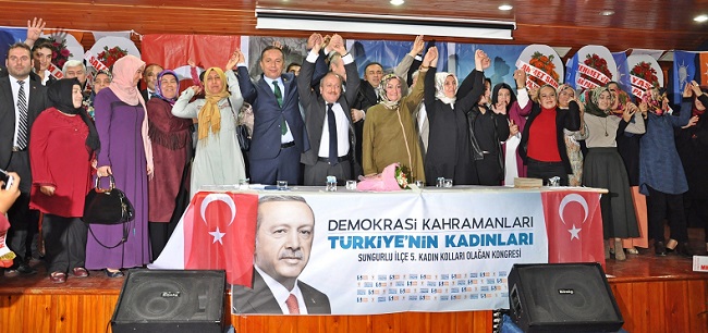 MEVCUT KADIN KOLLARI BAŞKANI HAMİDE UZUN TEK LİSTE HALİNDE KATILDIĞI KONGREDE TEKRAR SEÇİLDİ (SERKAN ŞANSEVER/ÇORUM-İHA)